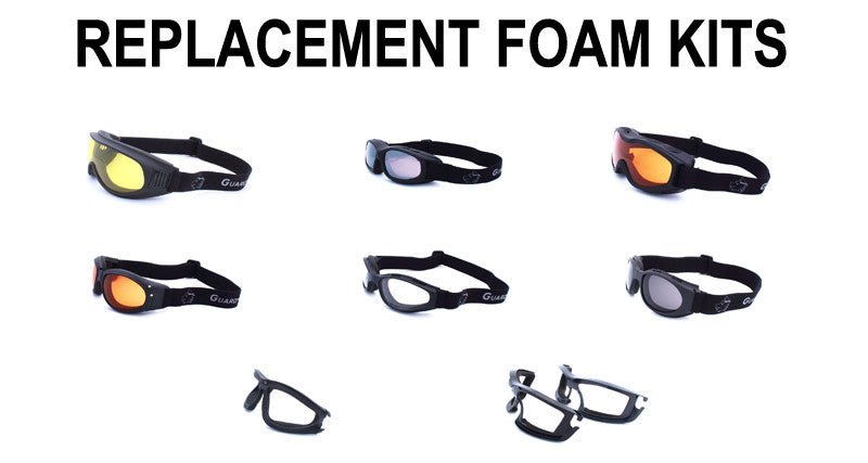 foam goggles Replacement Foam Kits – Guard-Dogs, Aggressive Eyewear